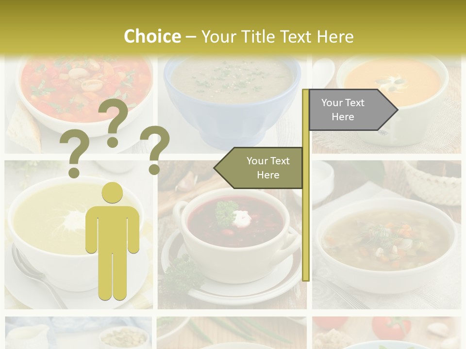 A Series Of Photos Showing Different Types Of Soups PowerPoint Template