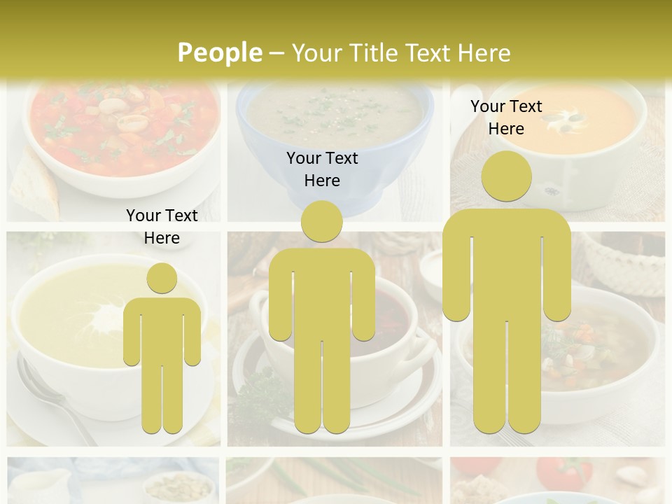 A Series Of Photos Showing Different Types Of Soups PowerPoint Template