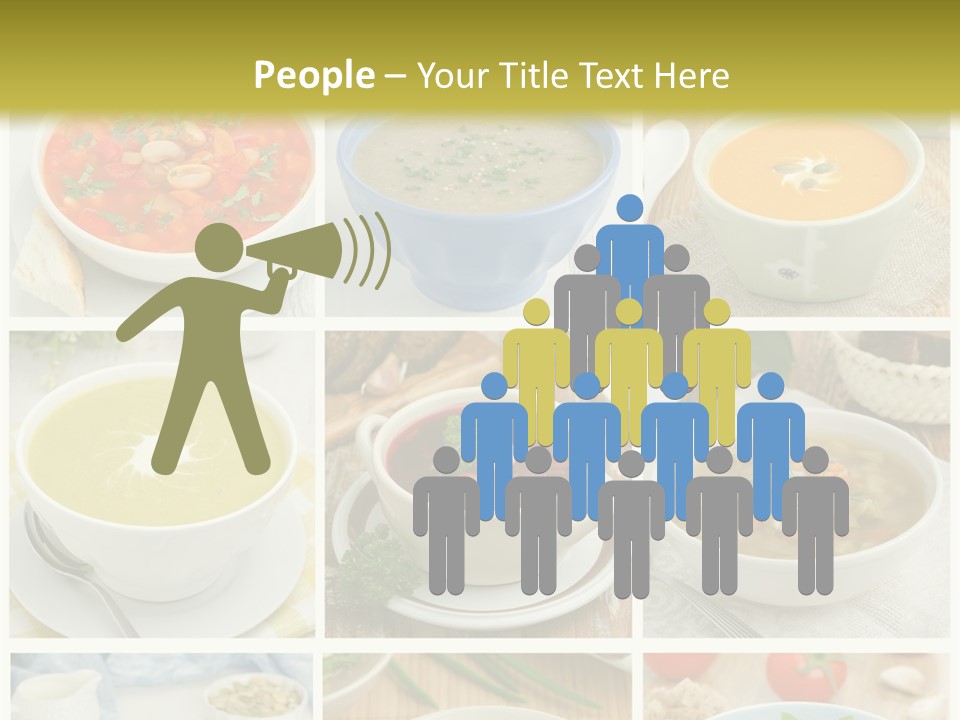 A Series Of Photos Showing Different Types Of Soups PowerPoint Template