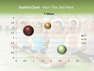 A Group Of People Doing Yoga In A Room PowerPoint Template