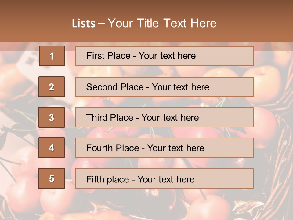A Bunch Of Fruit Sitting On Top Of A Table PowerPoint Template