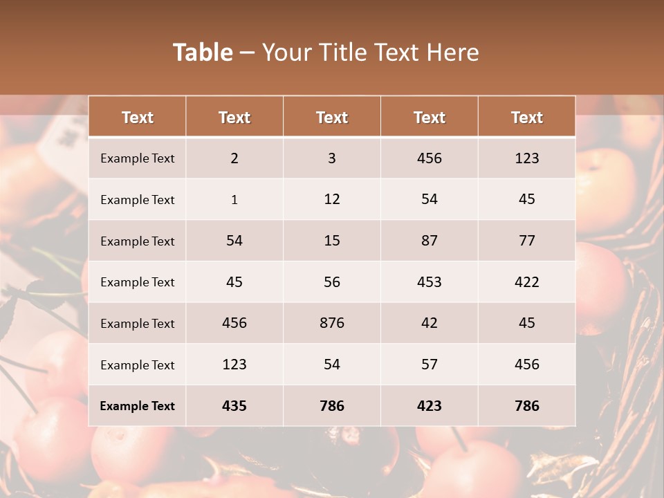 A Bunch Of Fruit Sitting On Top Of A Table PowerPoint Template