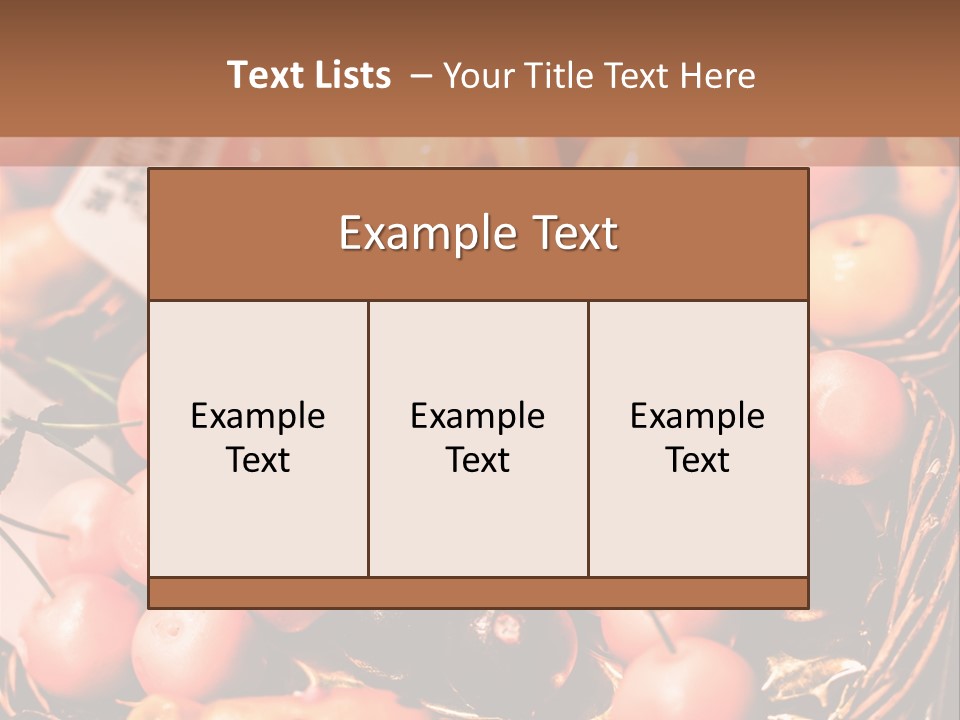 A Bunch Of Fruit Sitting On Top Of A Table PowerPoint Template