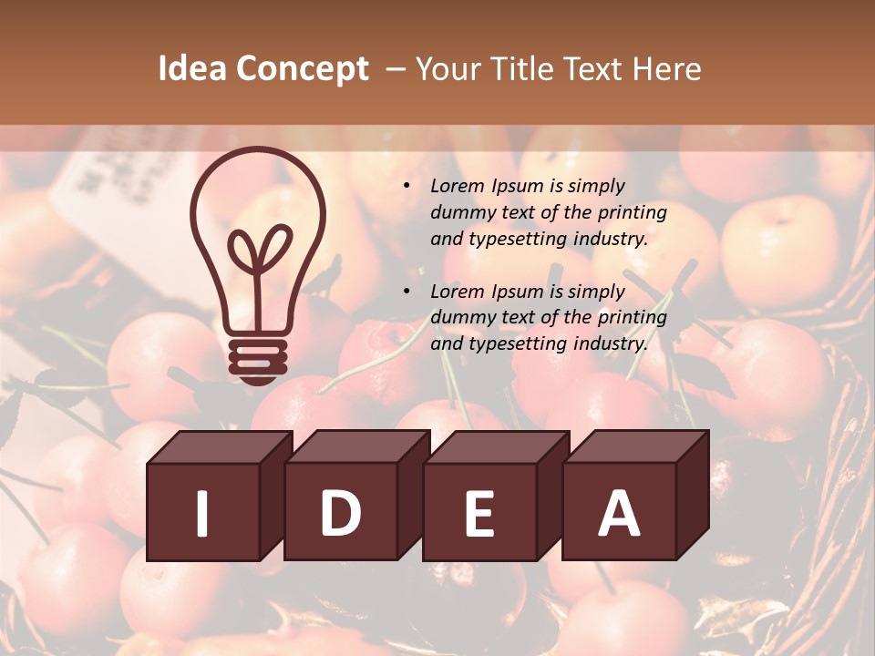 A Bunch Of Fruit Sitting On Top Of A Table PowerPoint Template