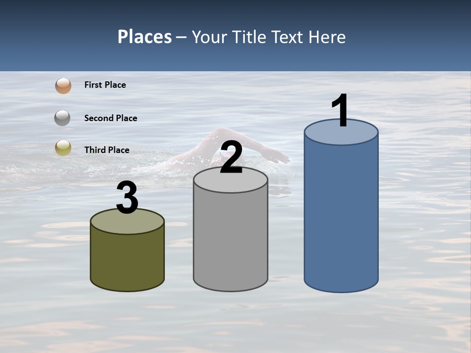 A Person Swimming In A Body Of Water PowerPoint Template