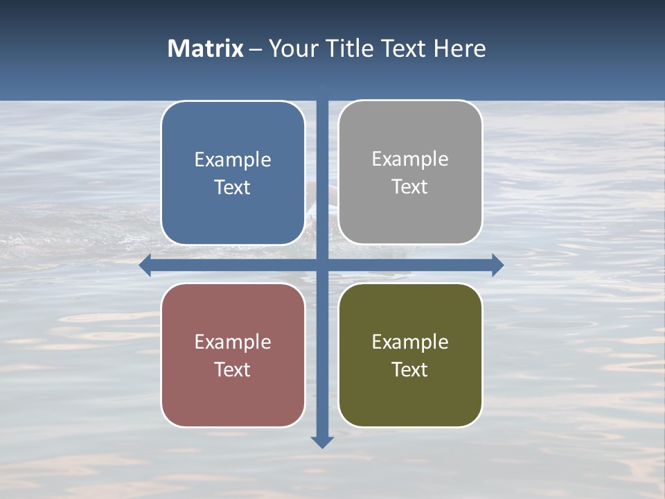 A Person Swimming In A Body Of Water PowerPoint Template