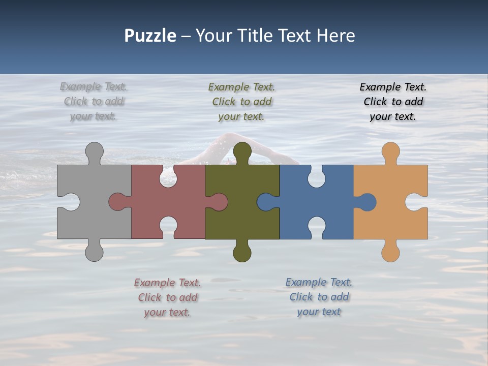 A Person Swimming In A Body Of Water PowerPoint Template