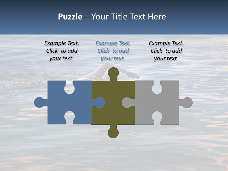 A Person Swimming In A Body Of Water PowerPoint Template