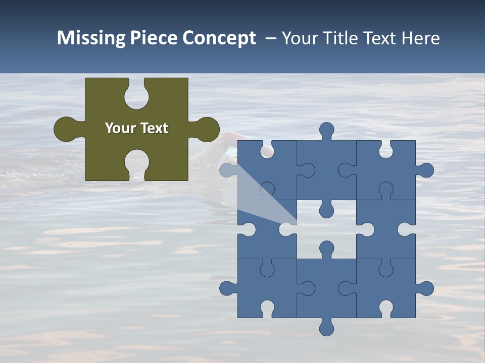 A Person Swimming In A Body Of Water PowerPoint Template