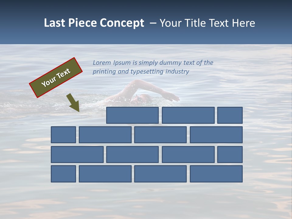 A Person Swimming In A Body Of Water PowerPoint Template