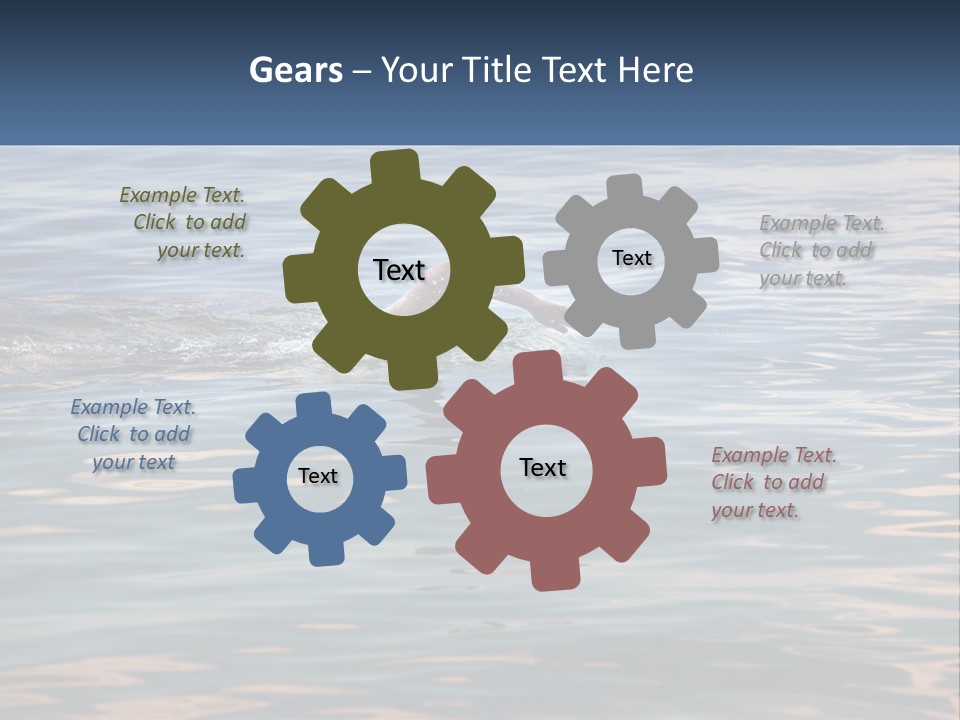 A Person Swimming In A Body Of Water PowerPoint Template