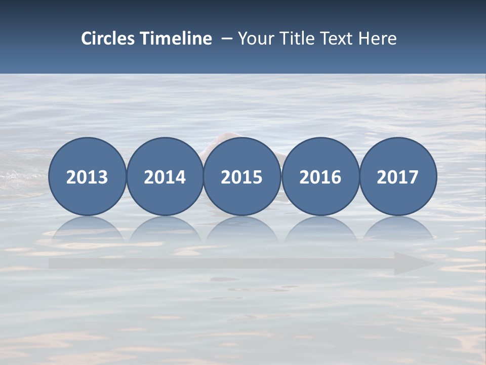 A Person Swimming In A Body Of Water PowerPoint Template