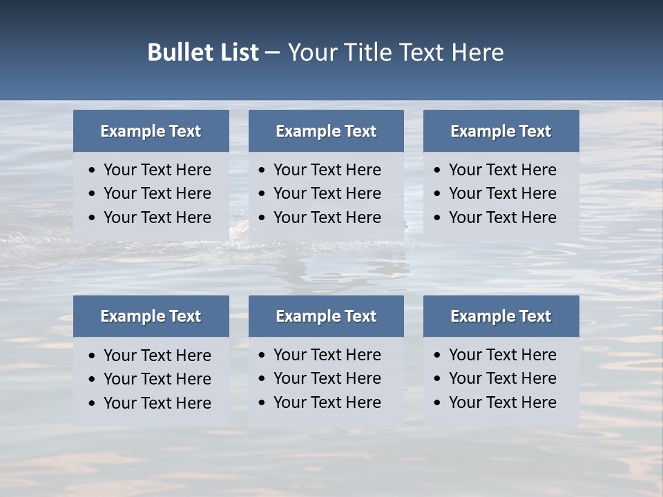 A Person Swimming In A Body Of Water PowerPoint Template