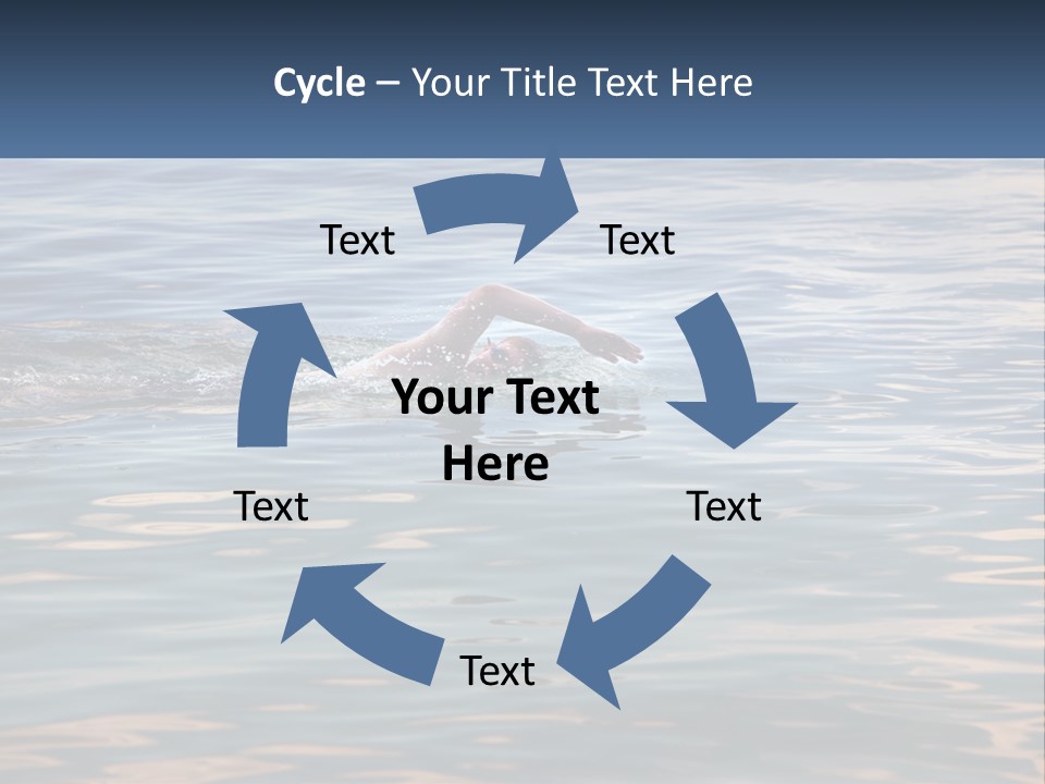 A Person Swimming In A Body Of Water PowerPoint Template