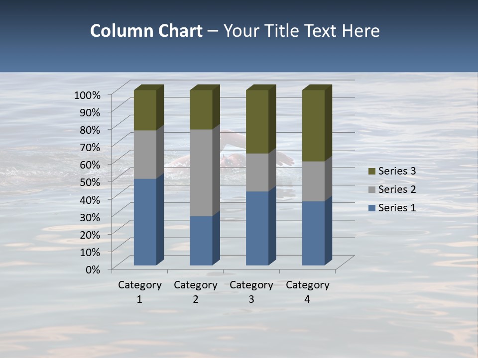 A Person Swimming In A Body Of Water PowerPoint Template
