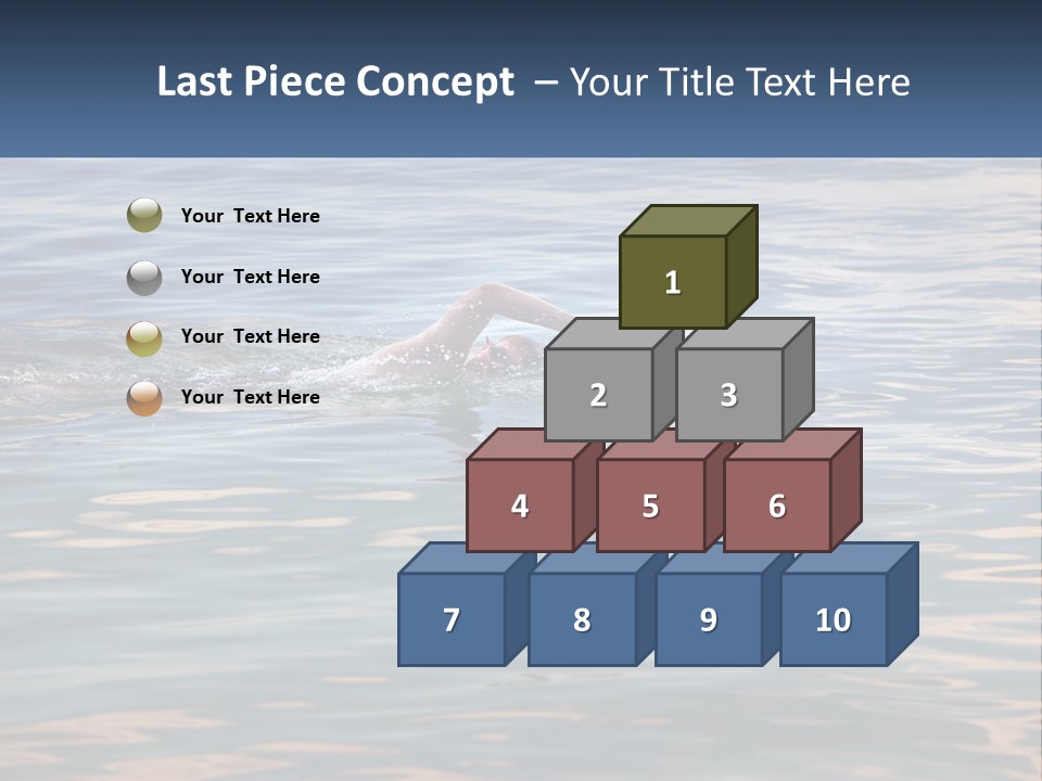 A Person Swimming In A Body Of Water PowerPoint Template
