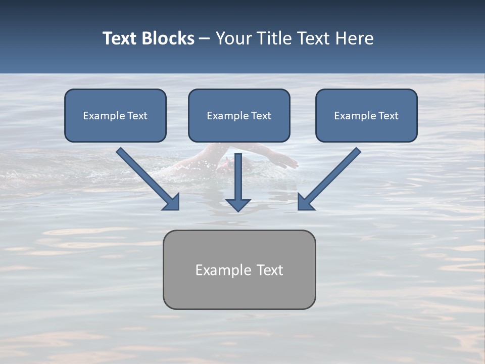 A Person Swimming In A Body Of Water PowerPoint Template