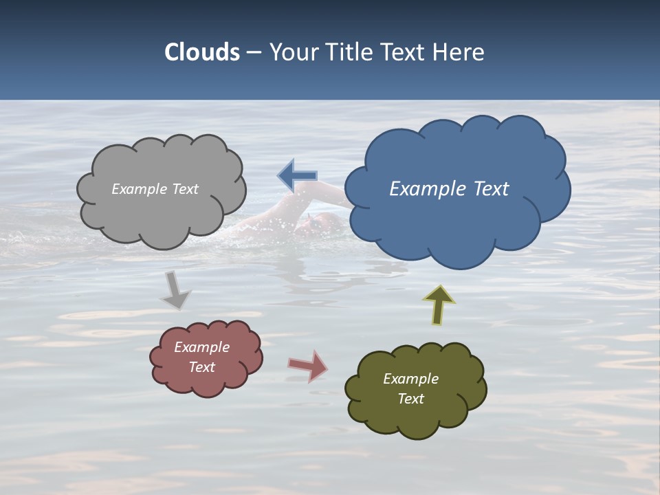 A Person Swimming In A Body Of Water PowerPoint Template
