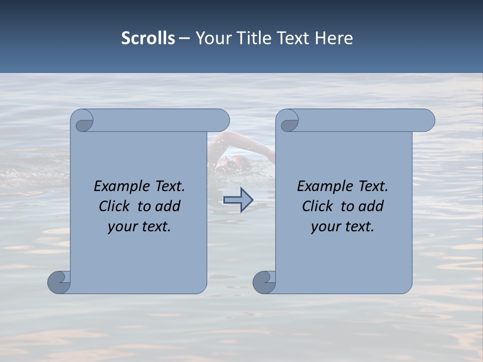 A Person Swimming In A Body Of Water PowerPoint Template