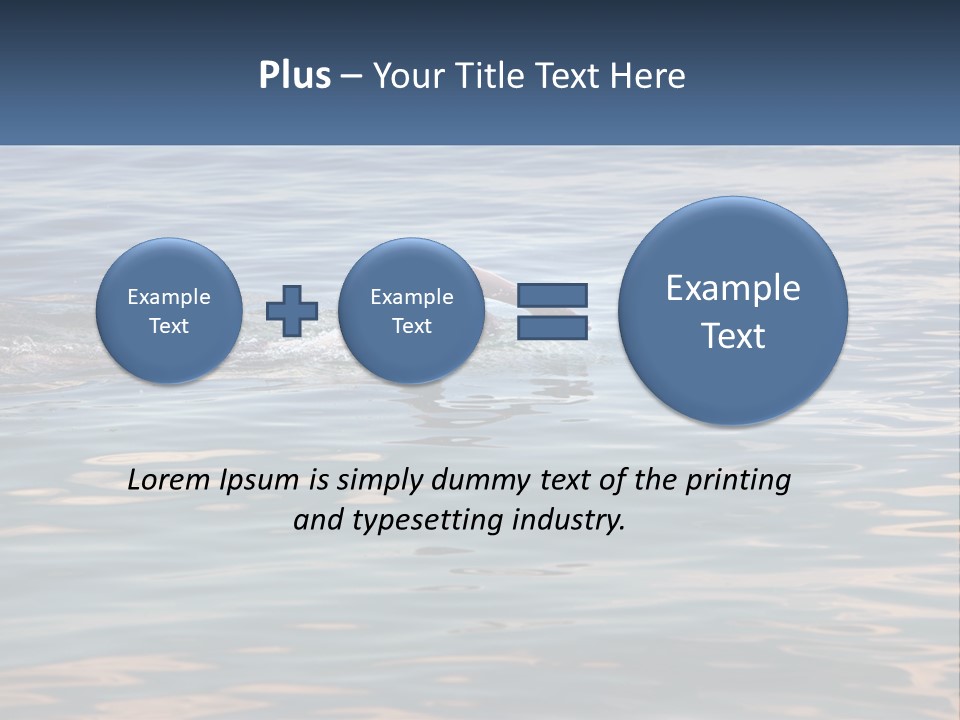 A Person Swimming In A Body Of Water PowerPoint Template