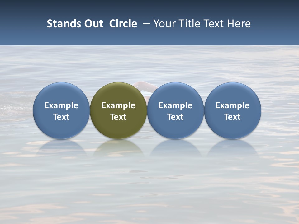 A Person Swimming In A Body Of Water PowerPoint Template