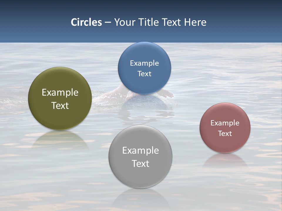 A Person Swimming In A Body Of Water PowerPoint Template