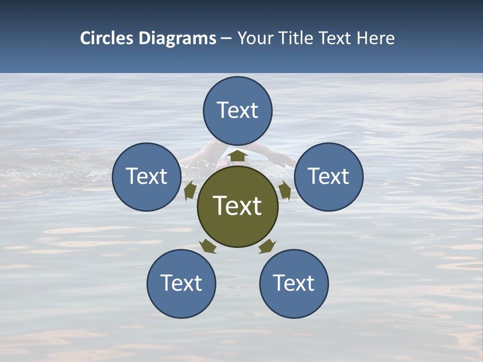 A Person Swimming In A Body Of Water PowerPoint Template