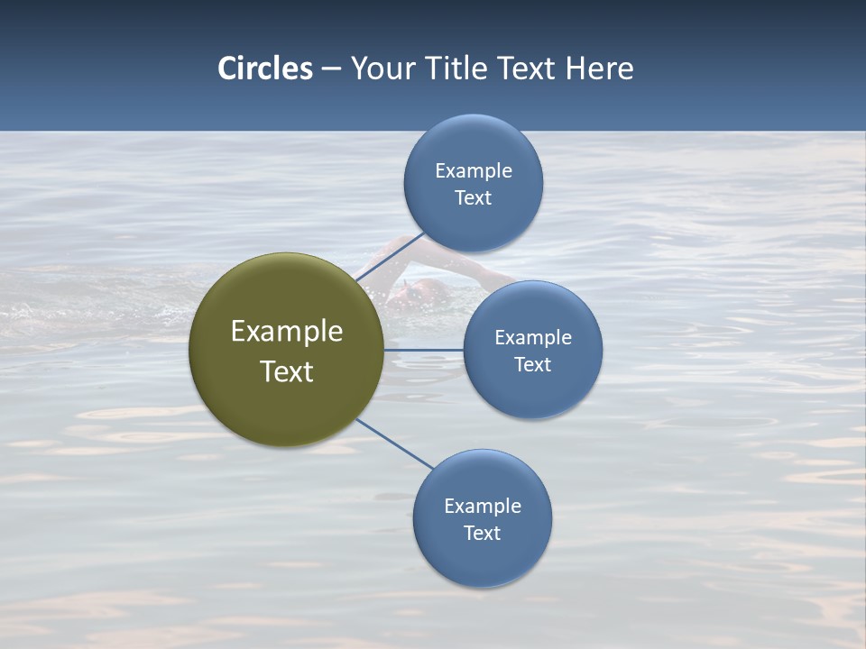 A Person Swimming In A Body Of Water PowerPoint Template