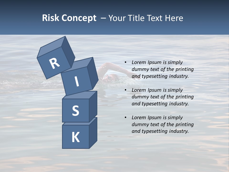 A Person Swimming In A Body Of Water PowerPoint Template