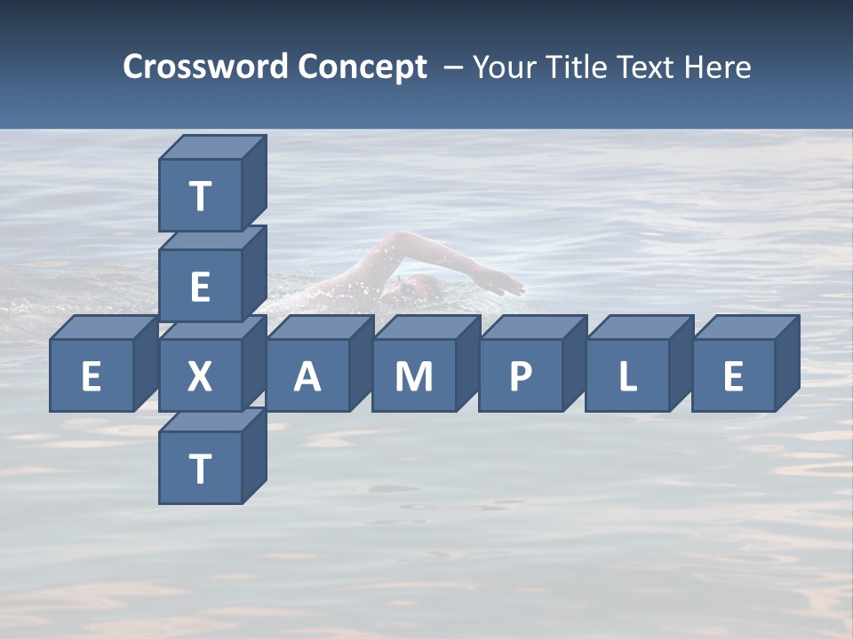A Person Swimming In A Body Of Water PowerPoint Template