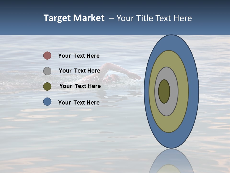 A Person Swimming In A Body Of Water PowerPoint Template