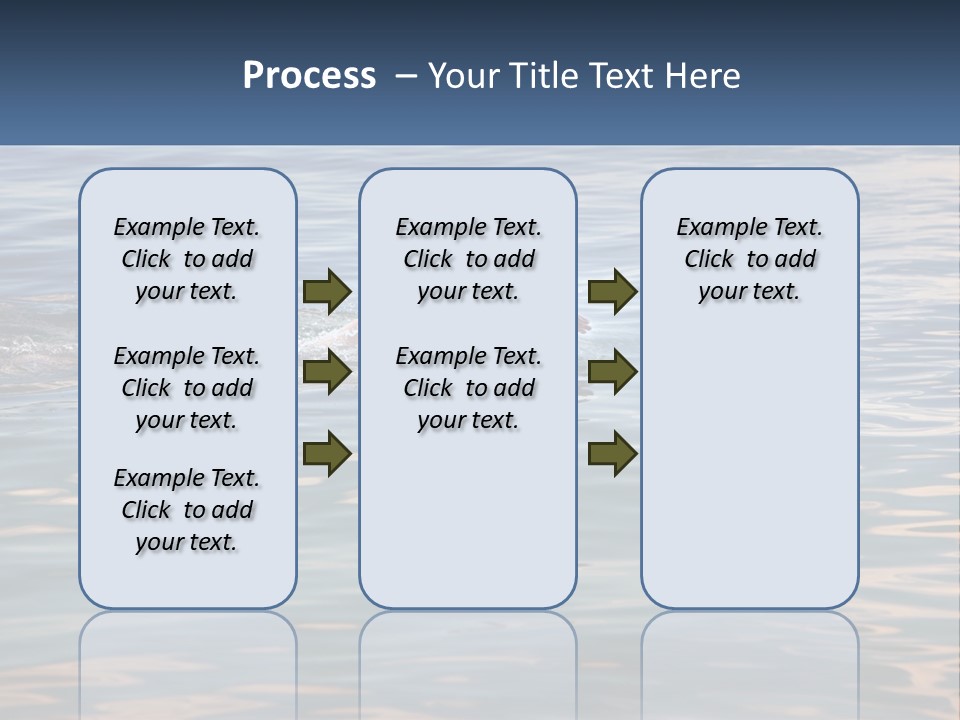 A Person Swimming In A Body Of Water PowerPoint Template