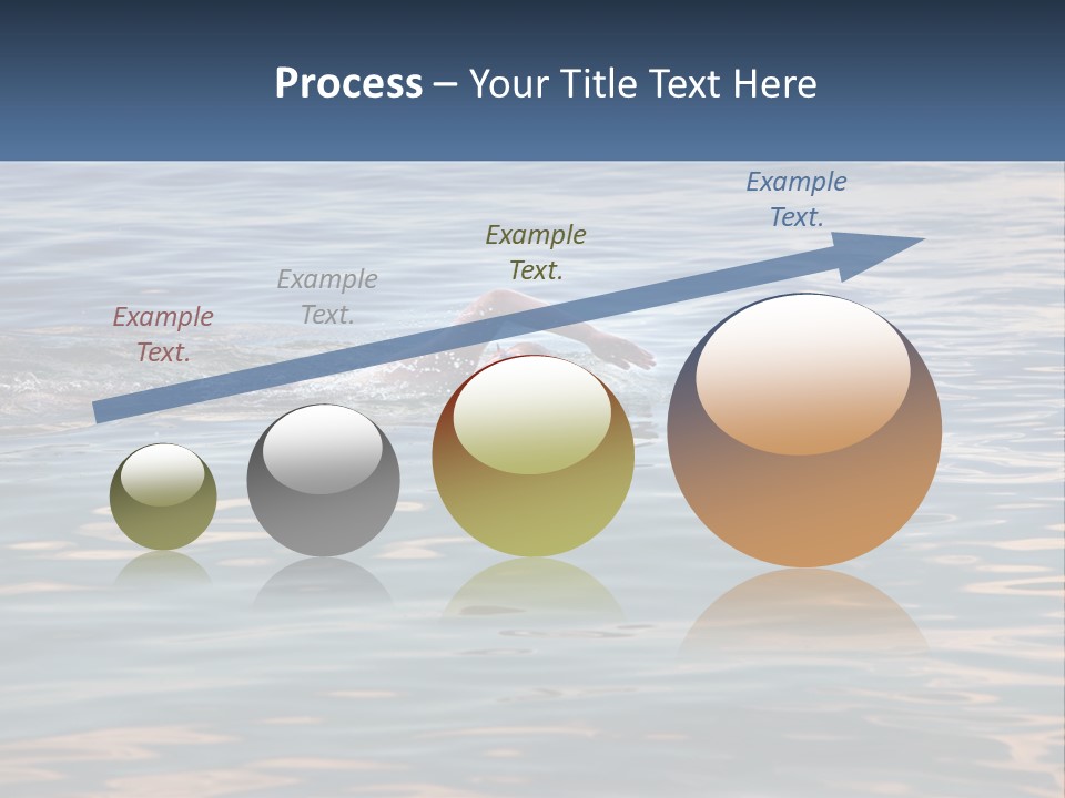 A Person Swimming In A Body Of Water PowerPoint Template