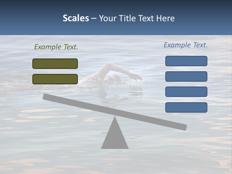 A Person Swimming In A Body Of Water PowerPoint Template