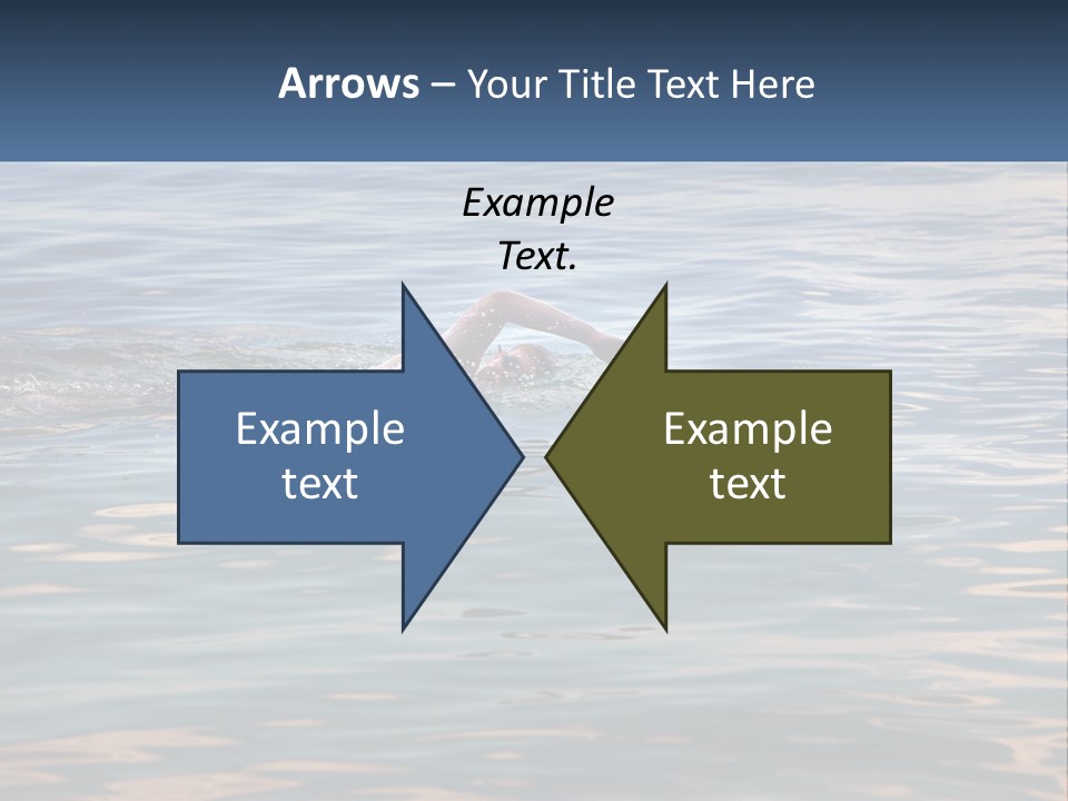 A Person Swimming In A Body Of Water PowerPoint Template