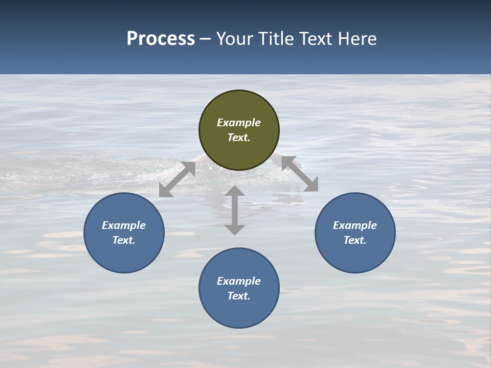 A Person Swimming In A Body Of Water PowerPoint Template