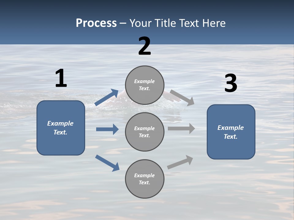 A Person Swimming In A Body Of Water PowerPoint Template