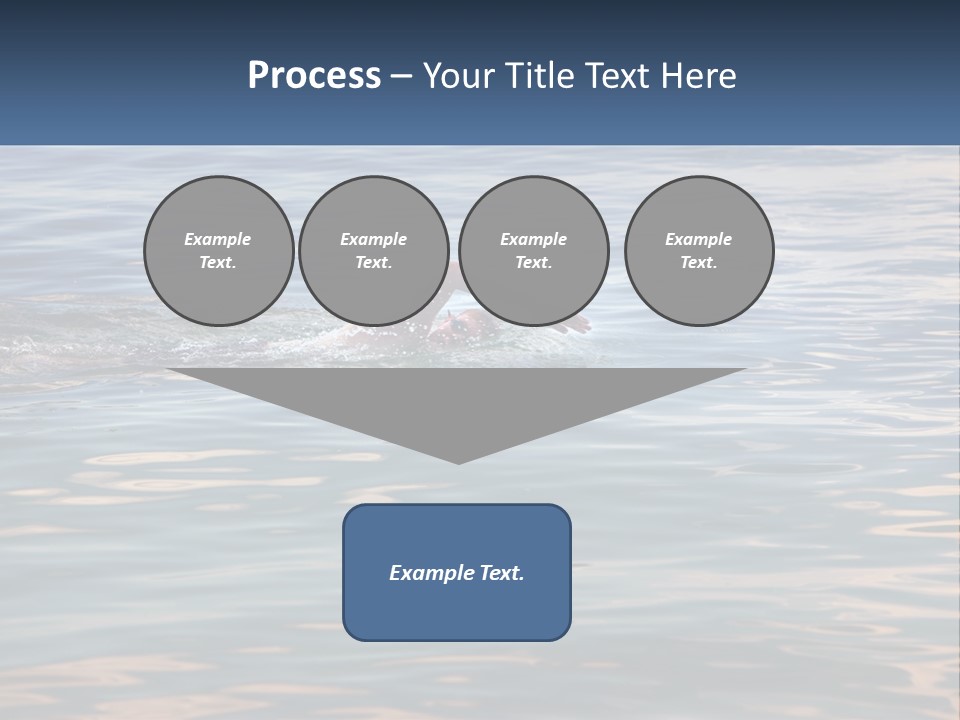 A Person Swimming In A Body Of Water PowerPoint Template