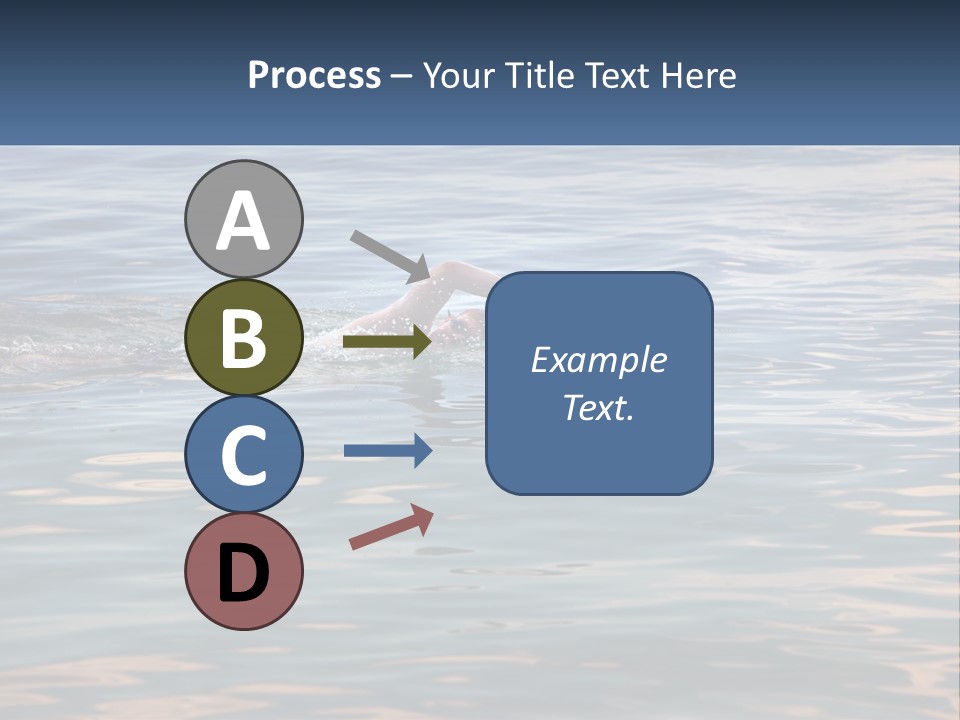 A Person Swimming In A Body Of Water PowerPoint Template