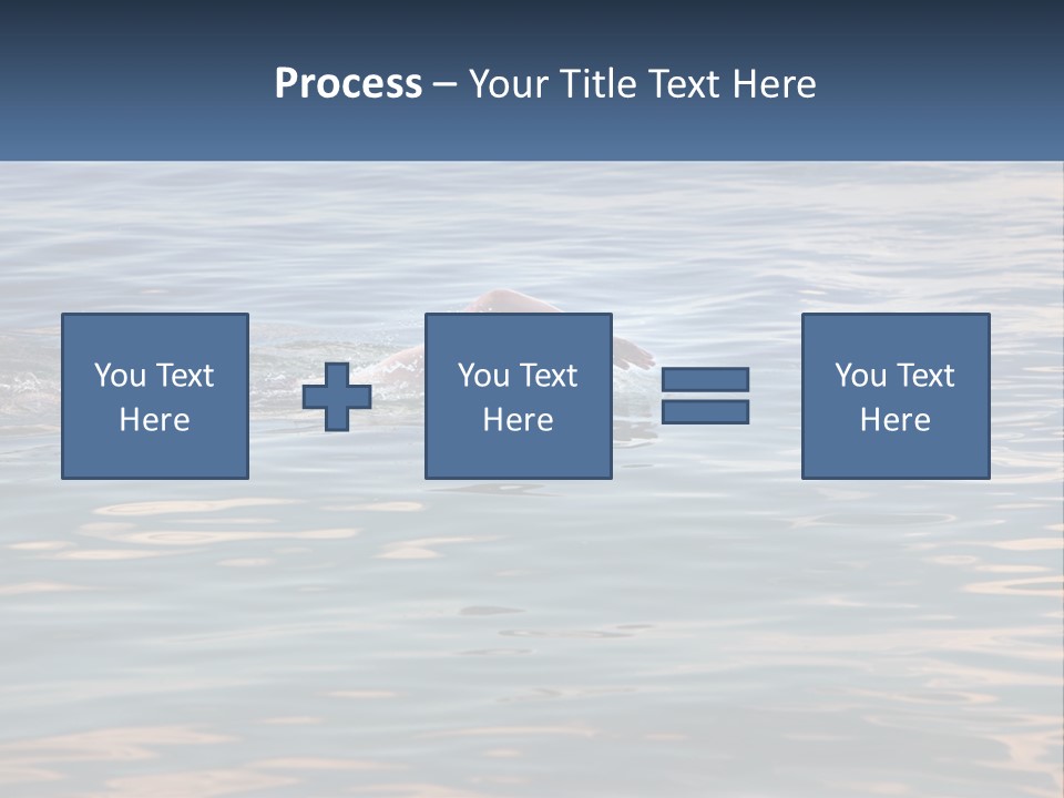 A Person Swimming In A Body Of Water PowerPoint Template