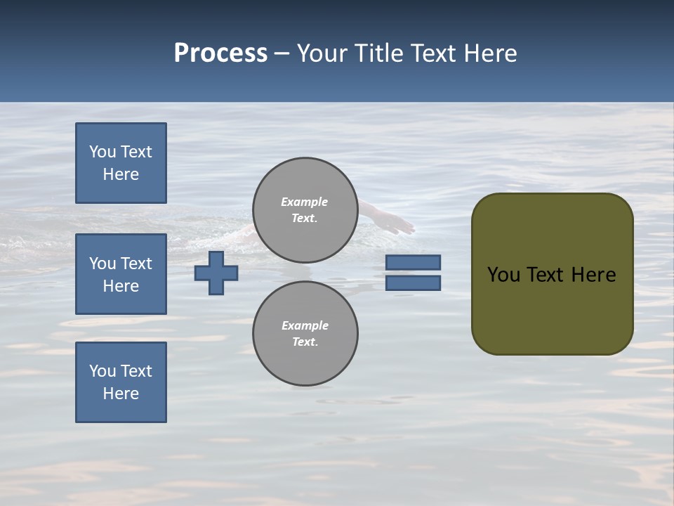 A Person Swimming In A Body Of Water PowerPoint Template