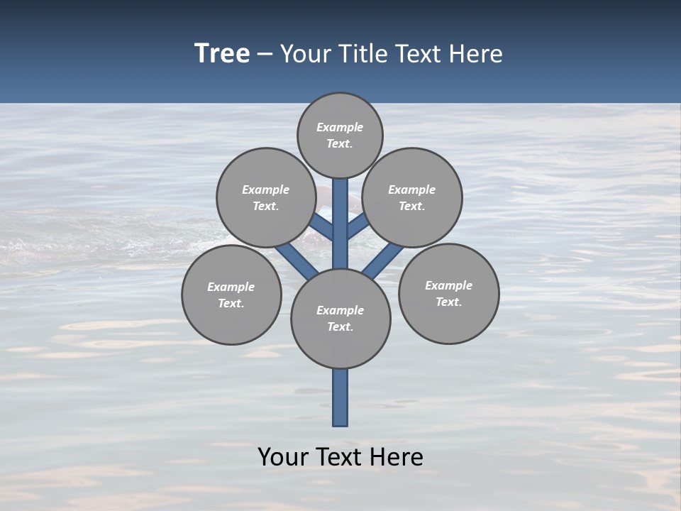 A Person Swimming In A Body Of Water PowerPoint Template