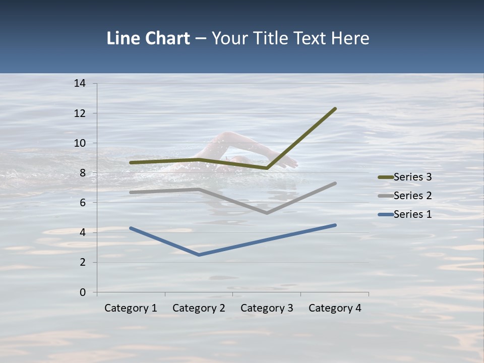 A Person Swimming In A Body Of Water PowerPoint Template