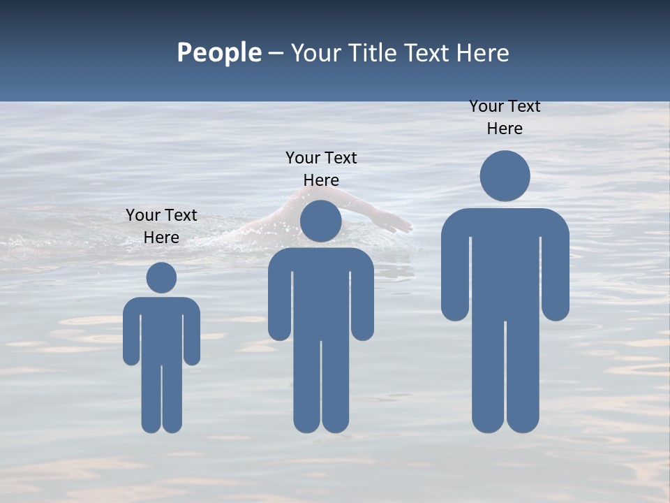A Person Swimming In A Body Of Water PowerPoint Template