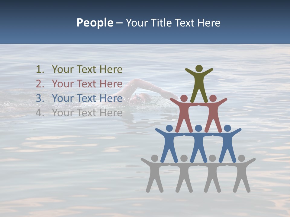 A Person Swimming In A Body Of Water PowerPoint Template
