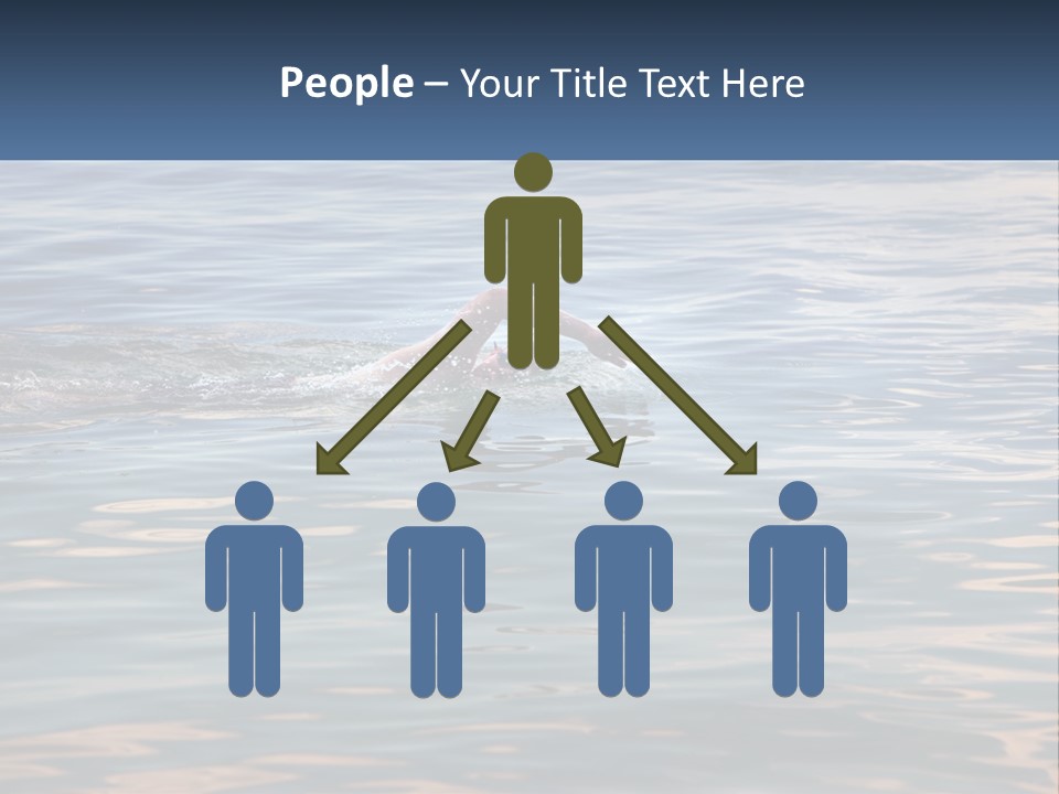 A Person Swimming In A Body Of Water PowerPoint Template