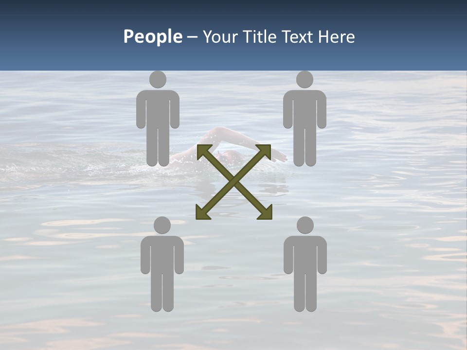 A Person Swimming In A Body Of Water PowerPoint Template