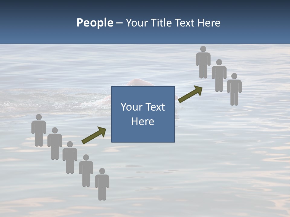 A Person Swimming In A Body Of Water PowerPoint Template