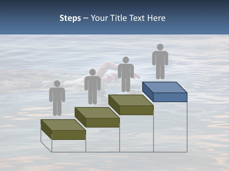 A Person Swimming In A Body Of Water PowerPoint Template