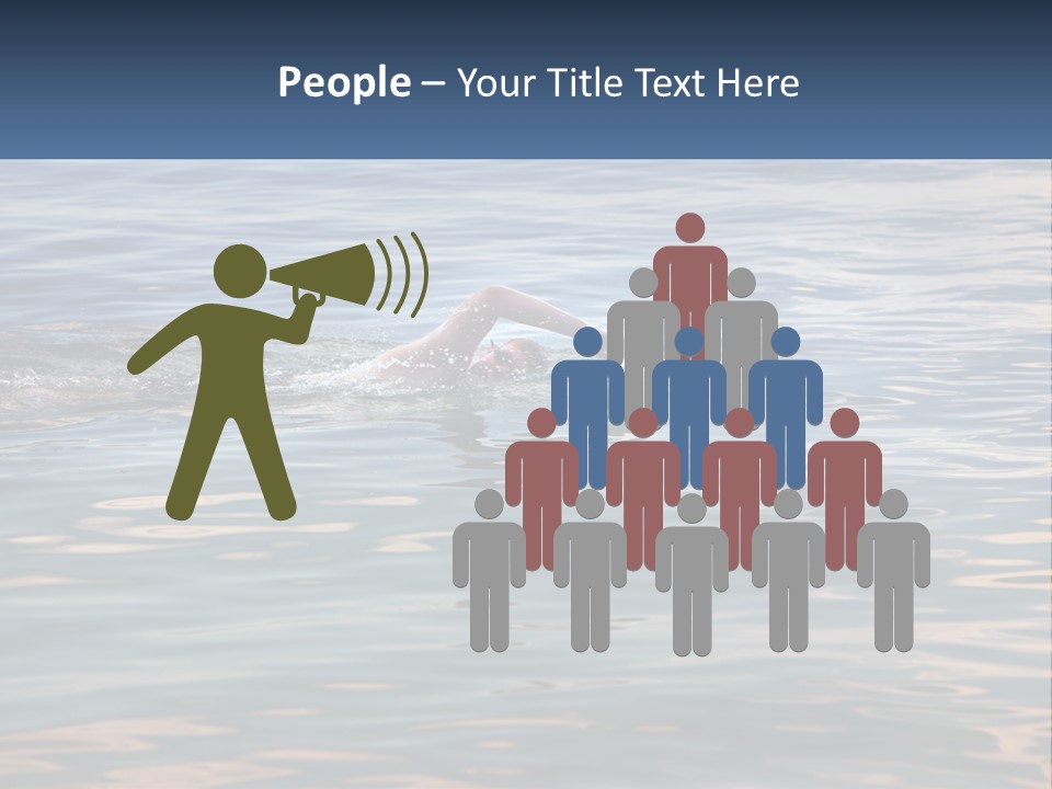 A Person Swimming In A Body Of Water PowerPoint Template